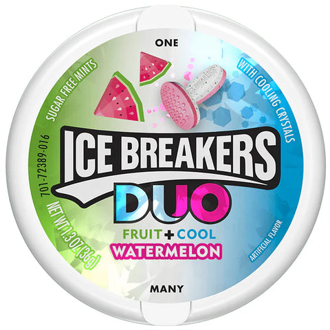 Ice Breakers Duo Mints Watermelon 36g - Pack of 8