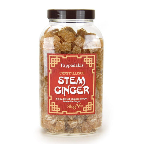 Pappadakis Crystallised Stem Ginger Jar 3kg