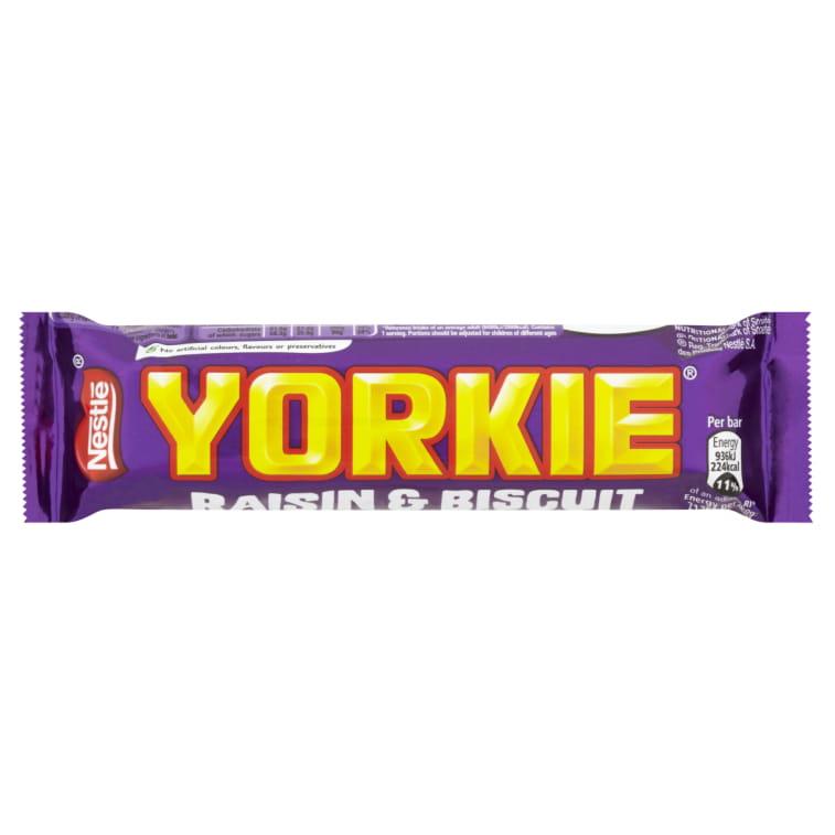 Yorkie Raisin & Biscuit Chocolate Bar 44g - 24 x 44g Bars