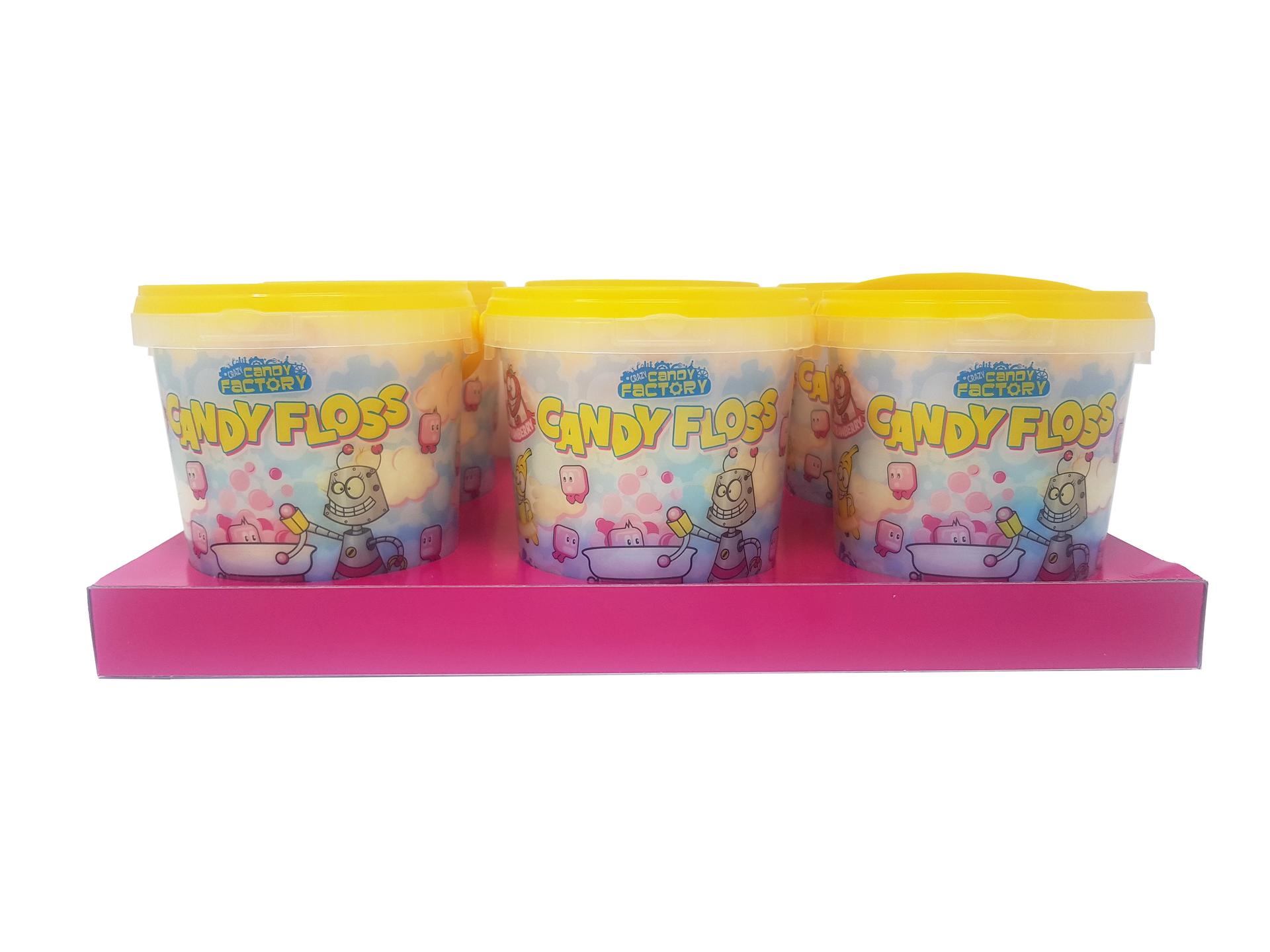 Crazy Candy Factory Candy Floss Clouds 50g - 6 x 50g Cups
