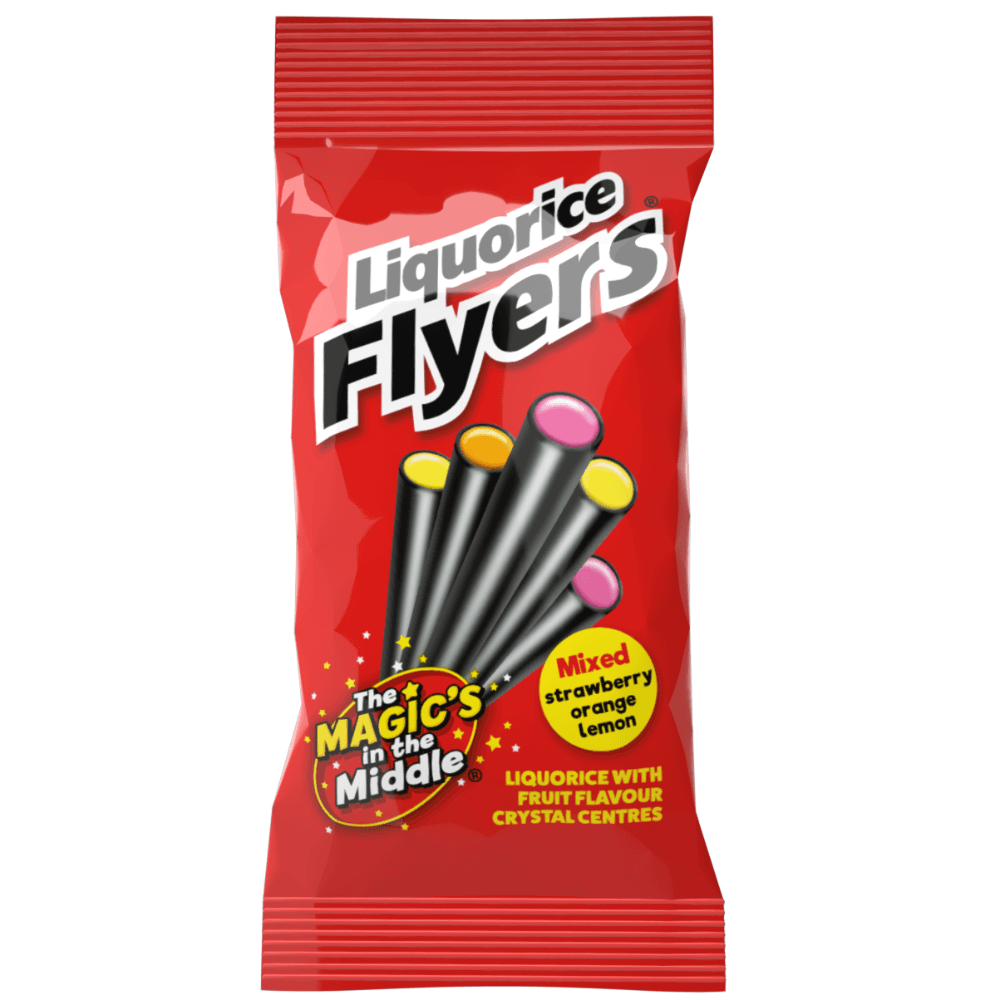 Maxilin Liquorice Flyers 75g - 12 x 75g Bags