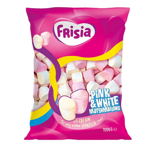 Frisia Pink & White Marshmallows 1kg
