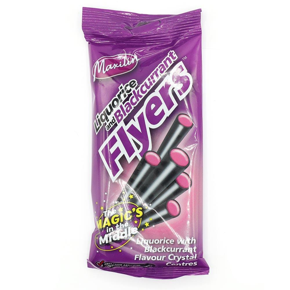 Maxilin Blackcurrant Flyers 95g - 12 x 90g Bags