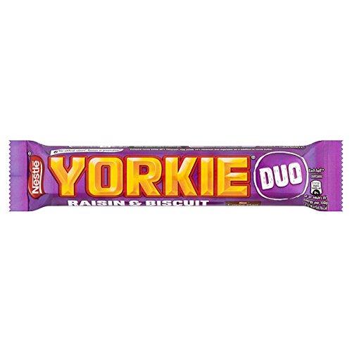 Yorkie Raisin & Biscuit Chocolate Duo Bar 66g - 24 x 66g Bars
