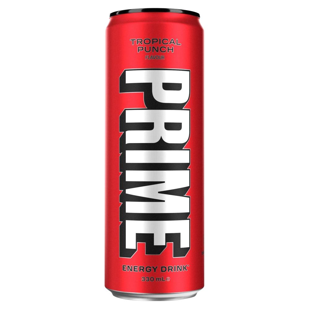 PRIME Energy Tropical Punch Can 330ml - 24 x 330ml Cans