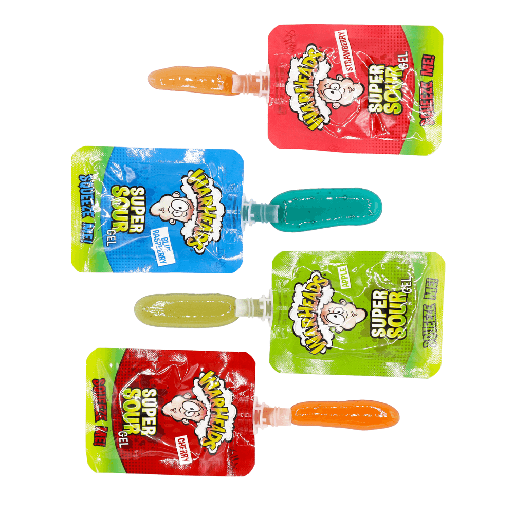 Warheads Super Sour Squeeze Me Gel 20g - 32 x 30g Packs