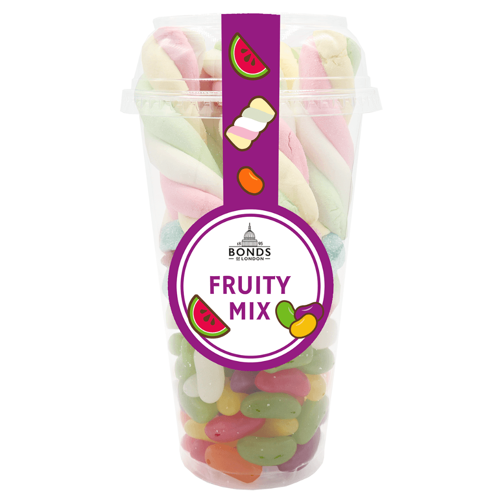 Bonds Fruity Mix Candy Cup 325g - 6 x 325g Cups