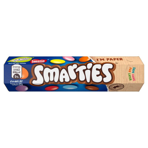 Smarties Milk Chocolate Tube 38g - 24 x 38g Tubs