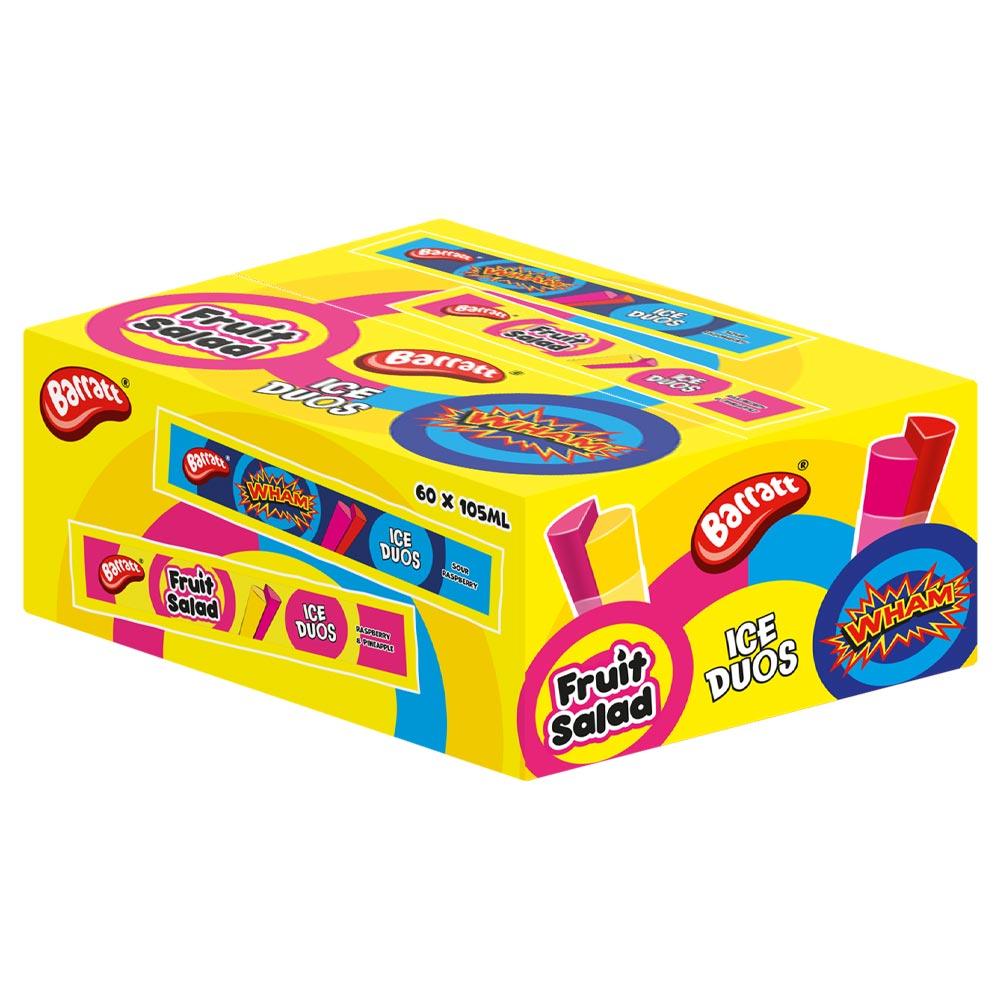 Barratt Fruit Salad & Wham Ice Duos 105ml - 60 x 105ml Packs