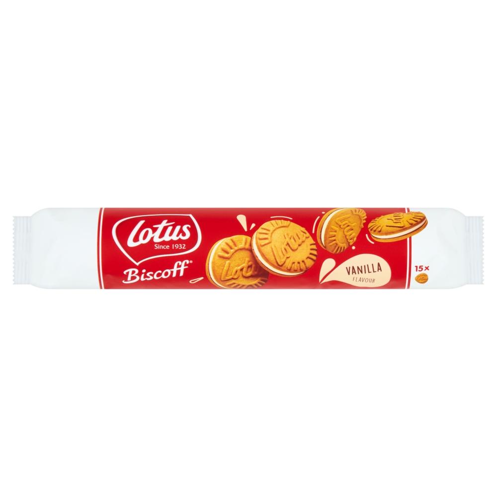 Lotus Biscoff Sandwich Vanilla Cream Biscuits 150g - 9 x 150g Packs