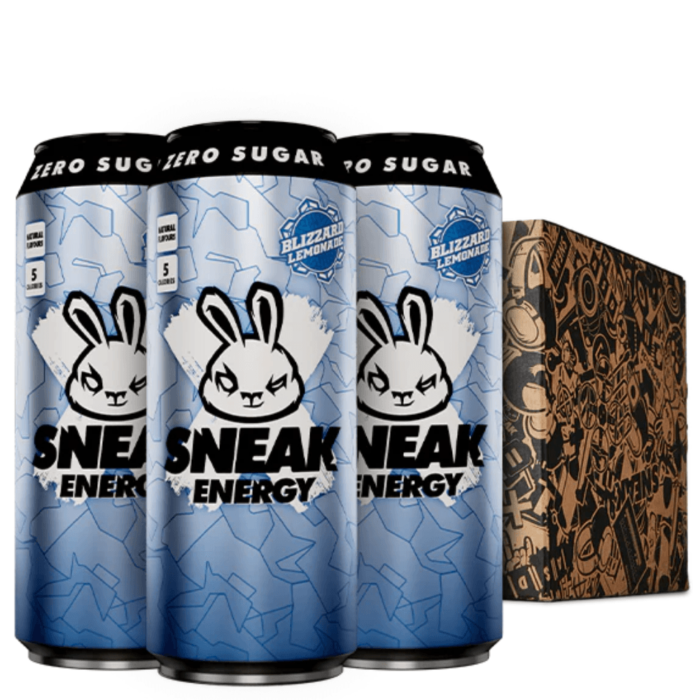 Sneak Energy Blizzard Lemonade Cans 500ml - 12 x 500ml Cans