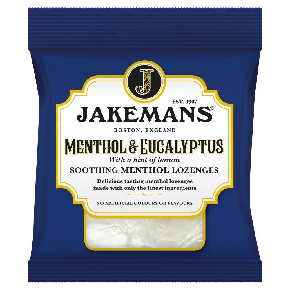 Jakemans Menthol & Eucalyptus Soothing Menthol Lozenges 73g - 12 x 73g Bags
