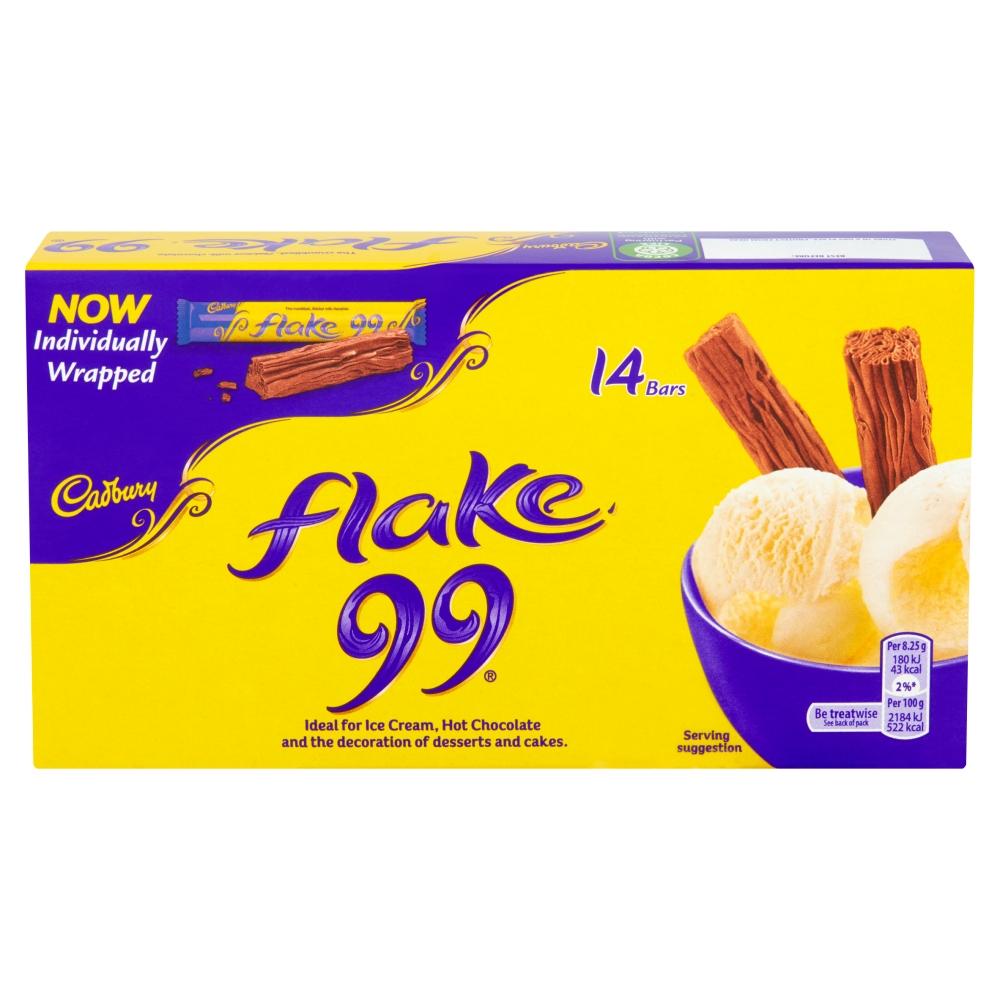 Cadbury Flake 99 Chocolate Bar 14 Pack - 14 x 8.25g Packs