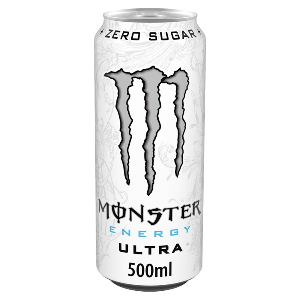 Monster Energy Drink Ultra Zero Sugar 500ml - 12 x 500ml Cans