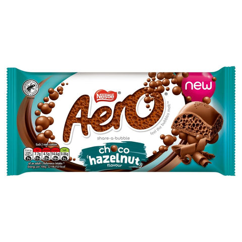 Aero Hazelnut Chocolate Sharing Bar 90g - 15 x 90g Bars