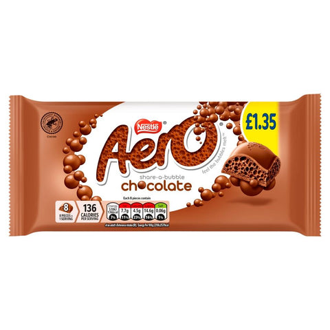 Aero Milk Chocolate Sharing Bar 90g PMP £1.35 - 15 x 90g Bars