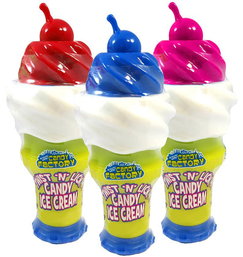 Crazy Candy Factory Twist 'n' Lick Candy Ice Cream - 12 x 25g Packs