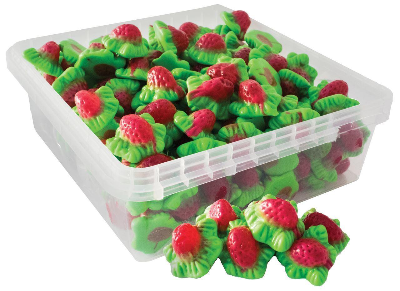 Vidal Jelly Filled Strawberries 5p Tub