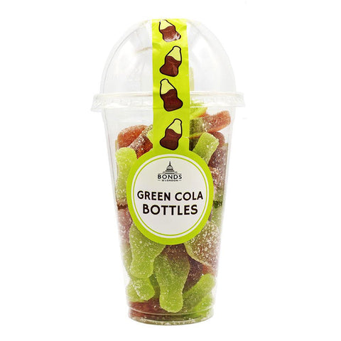Bonds Green Cola Bottles Candy Cup 220g - 8 x 220g Cups
