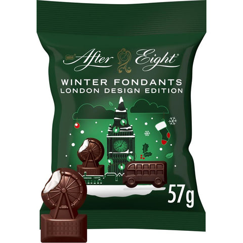 After Eight Winter Fondants Dark Mint Chocolate Bag 57g - 12 x 57g Bags