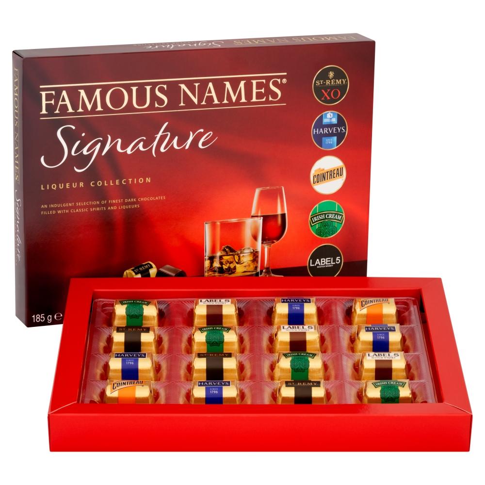 Famous Names Signature Chocolate Liqueurs Collection 185g