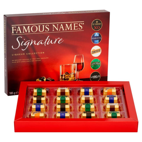 Famous Names Signature Chocolate Liqueurs Collection 185g