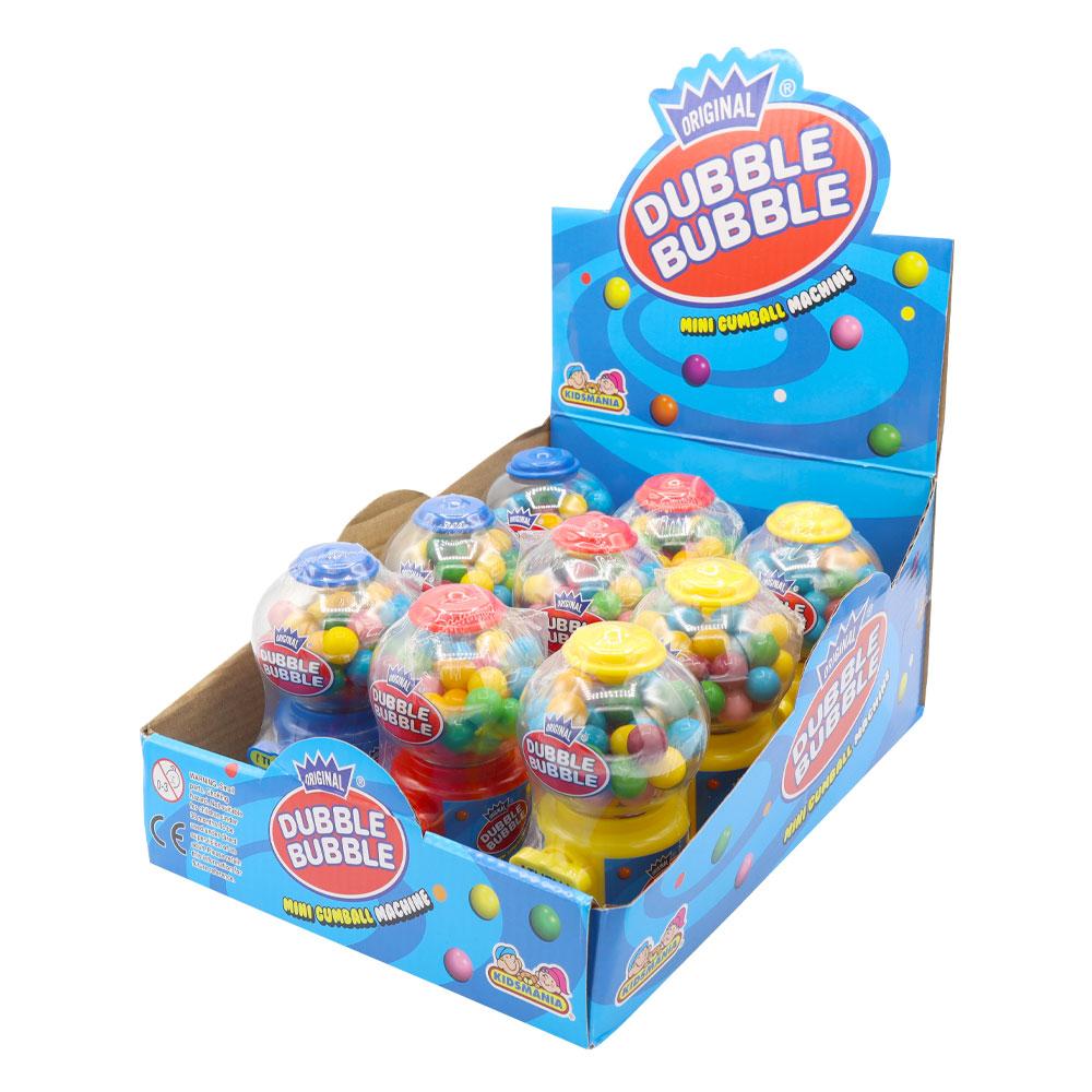 Dubble Bubble Mini Gumball Machines 40g - 12 x 40g Machines