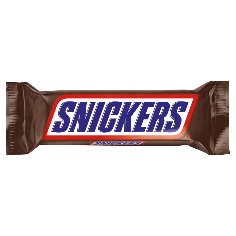 Snickers Caramel, Nougat, Peanuts & Milk Chocolate Snack Bar 48g - 48 x 48g Bars