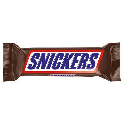 Snickers Caramel, Nougat, Peanuts & Milk Chocolate Snack Bar 48g - 48 x 48g Bars