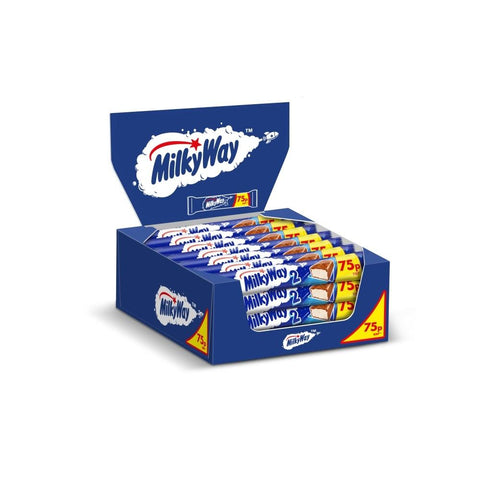 Milky Way Nougat & Milk Chocolate Snack Bar 43g RRP £0.75 - 28 x 43g Bars
