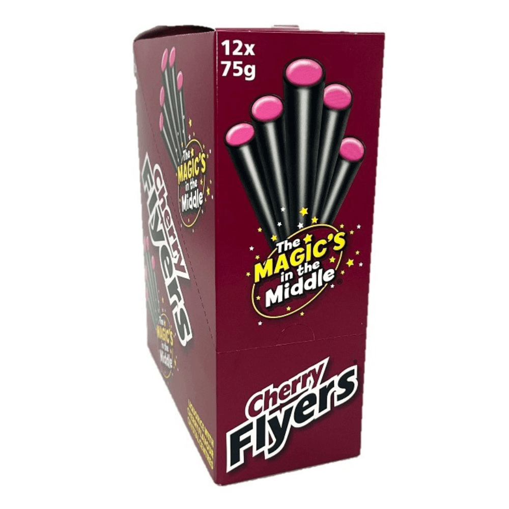 Maxilin Cherry Flyers Pack 75g - 12 x 75g Packs