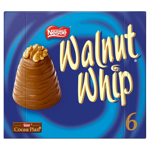 Walnut Whip Milk Chocolate 30g Multipack of 6 - 10 x (6 x 30g) Boxes