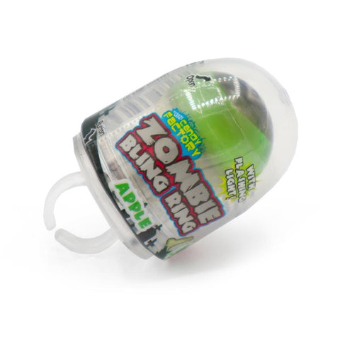 Crazy Candy Factory Zombie Bling Ring - 12 x 15g Lollipops