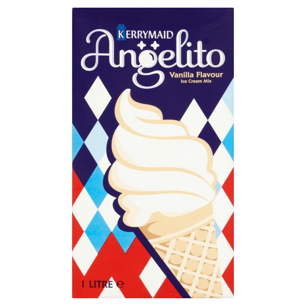 Kerrymaid Angelito Vanilla Flavour Ice Cream Mix Carton 1L - 12 x 1L Cartons