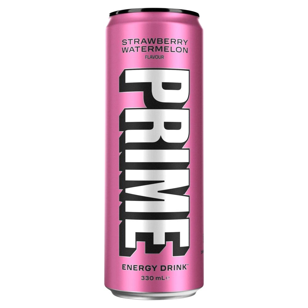 PRIME Energy Strawberry Watermelon Can 330ml - 24 x 330ml Cans