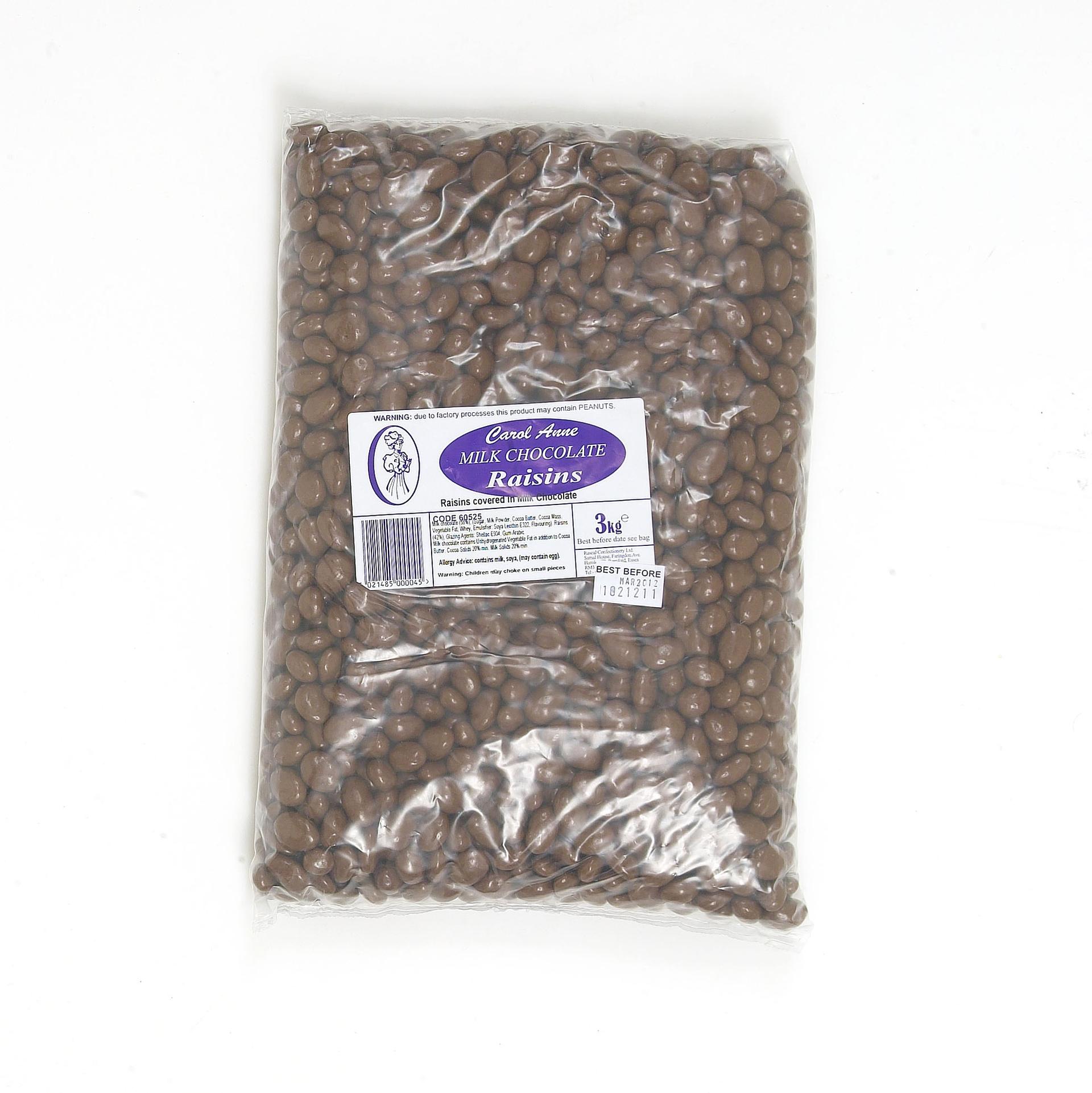 Carol Anne Milk Chocolate Raisins