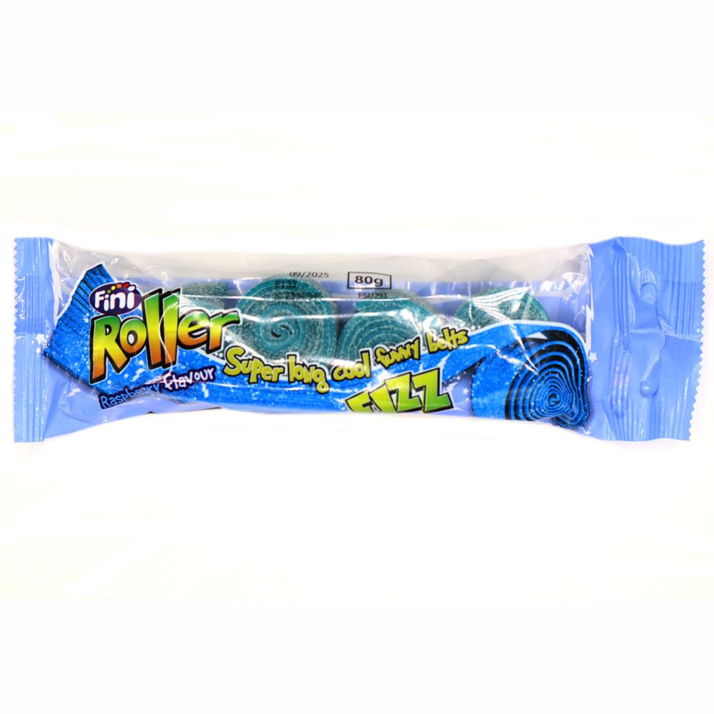 Fini Raspberry Roller Fizz 4 Pack 80g - 16 x 80g Packs