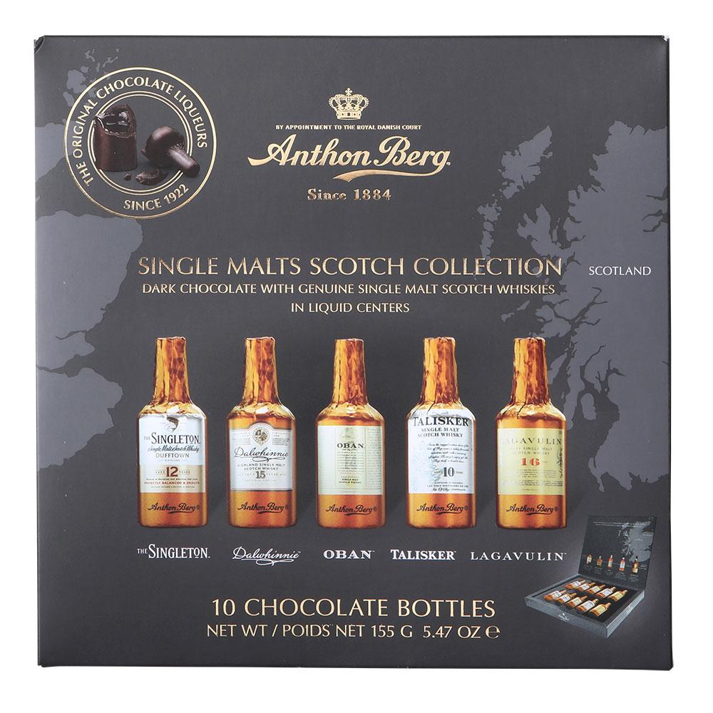 Anthon Berg Single Malt Whisky Liqueurs 10 Pieces 155g - 9 x 155g Packs