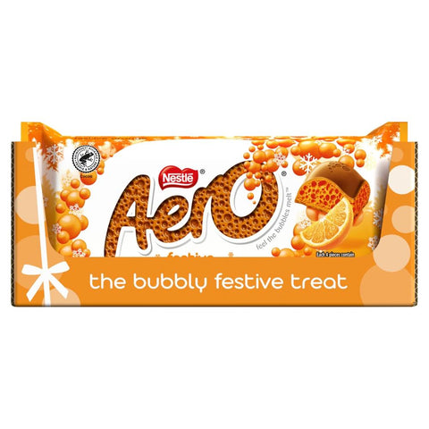 Aero Festive Orange Chocolate Sharing Bar 90g - 15 x 90g Bars