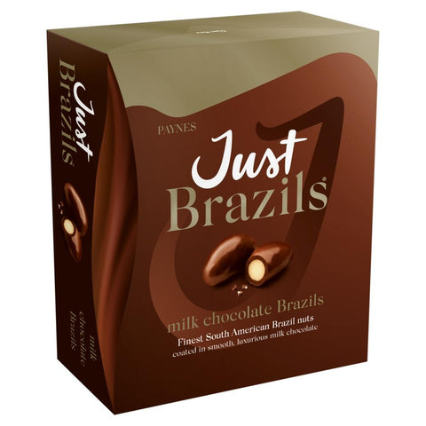 Just Brazils Milk Chocolate Brazils Box 150g