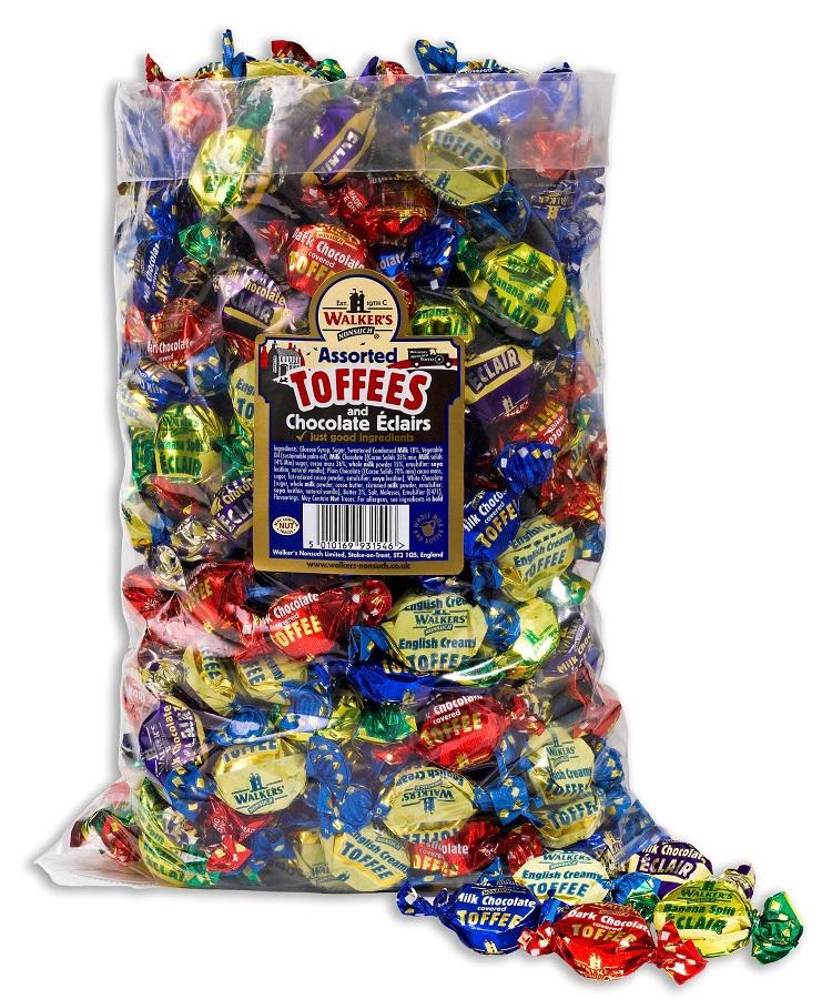 Walker's Nonsuch Assorted Toffees & Eclairs 2.5kg
