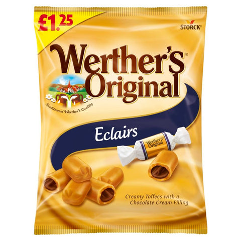 Werther's Original Eclairs Bags 100g £1.25 PMP - 12 x 100g Bags