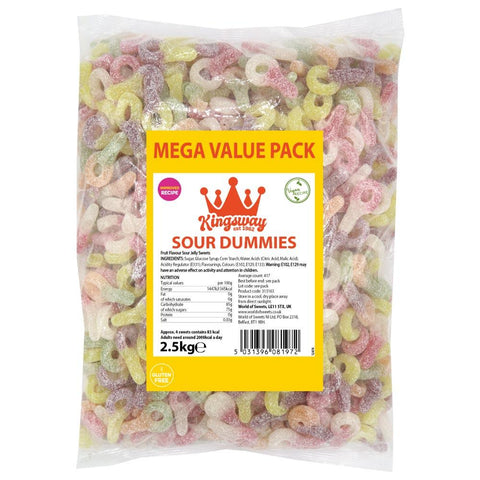 Kingsway Mega Value Vegan Sour Dummies 2.5kg