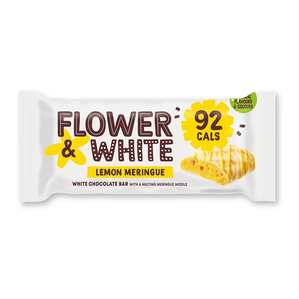 Flower & White Lemon Meringue Bar 20g - 12 x 20g Bars