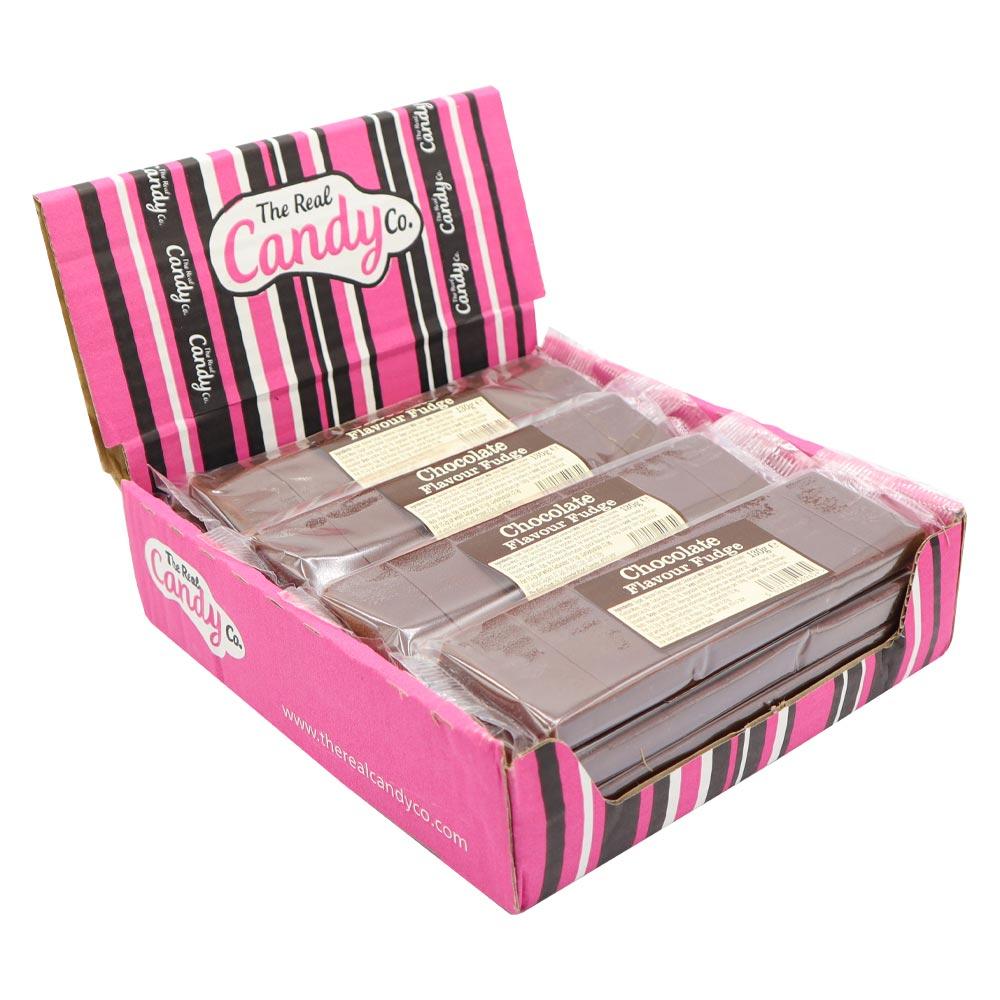 The Real Candy Co. Chocolate Fudge Bar 130g - 16 x 130g Bars