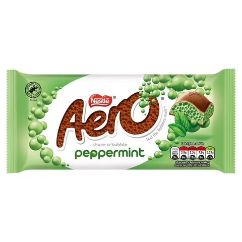 Aero Peppermint Mint Chocolate Sharing Bar 90g - 15 x 90g Bars
