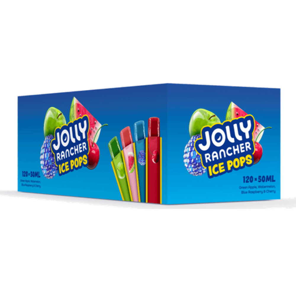 Jolly Rancher Ice Pops 120 Pack - 120 x 50ml Packs