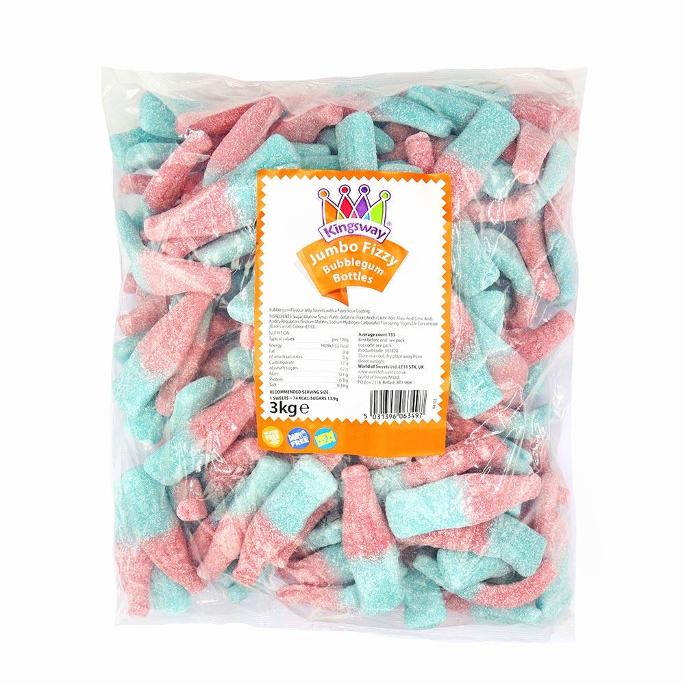 Kingsway Jumbo Fizzy Bubblegum Bottles