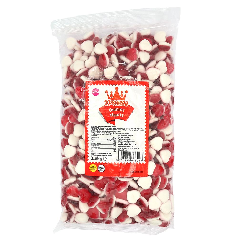 Kingsway Gummy Hearts Bag 2.5kg
