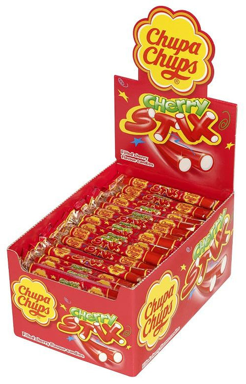 Chupa Chups Cherry Stix 10g - 150 x 10g Packs